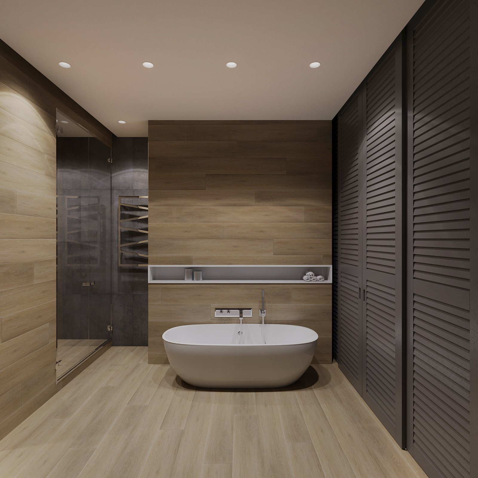 Как оформить ванную в стиле минимализм, показываем на примере нашего проекта City Apartment